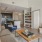 Open-concept living room and kitchen with eat-in bar